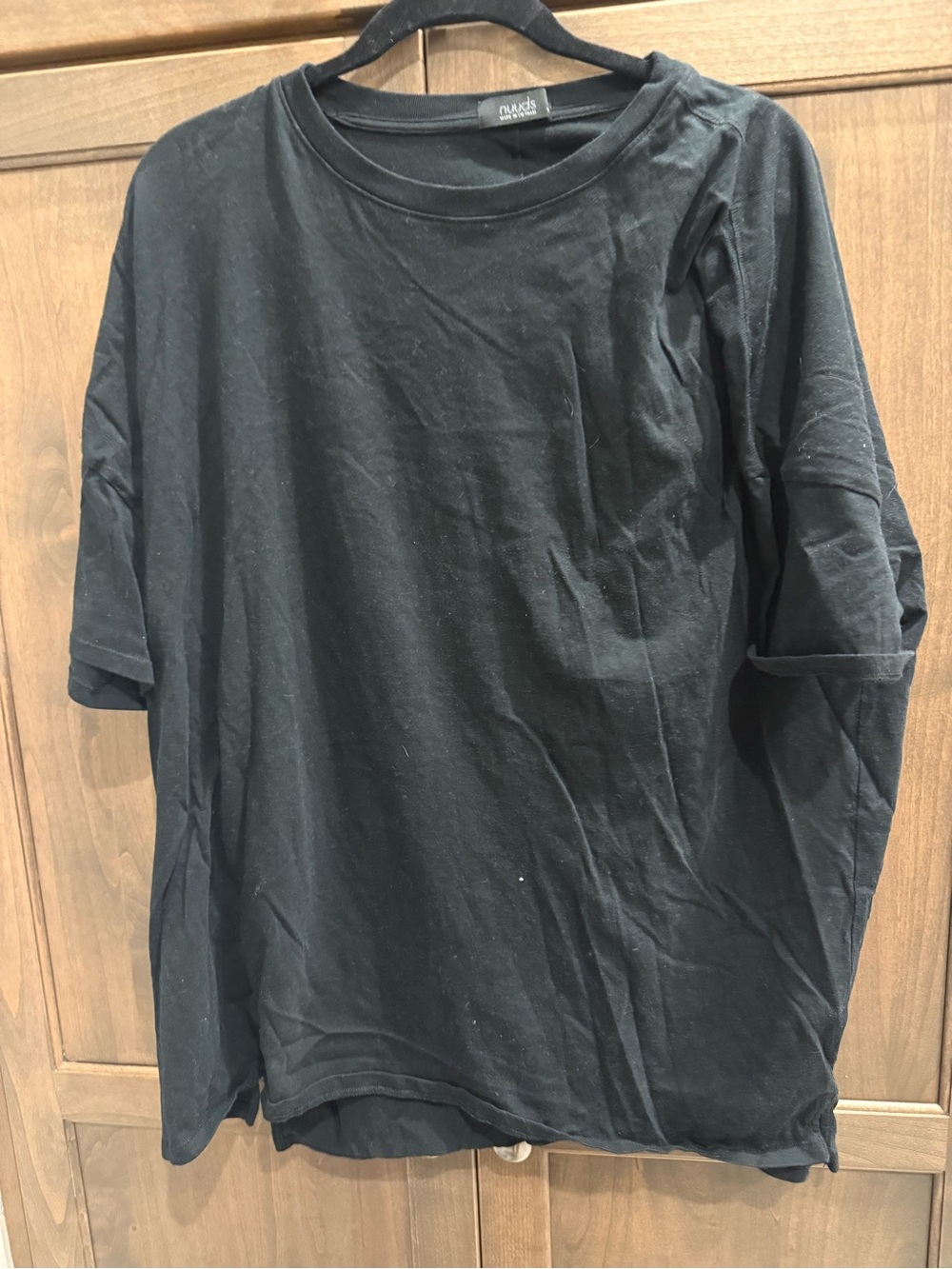 nuuds Black Short-Sleeve Crewneck Tee